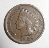 1889 INDIAN HEAD CENT XF