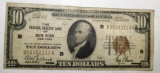 1929 $10.00 NATIONAL NOTE BANK OF NEW YORK FINE