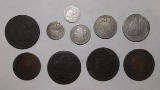 LOT OF TEN MISC. CULL TYPE COINS  & 1876 INDIAN (11 COINS)