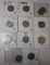 LOT OF TWELVE SCARCE DATE 1913, 1923-S, 1916-S, 1920-S BUFFALO NICKELS GOOD-VF (12 COINS)