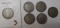 LOT OF SIX LIBERTY NICKELS INCL. TWO 1883NC XF (6 COINS)
