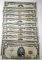 LOT OF ELEVEN 1963 $5.00 FEDERAL NOTES VG-AU (11 NOTES)