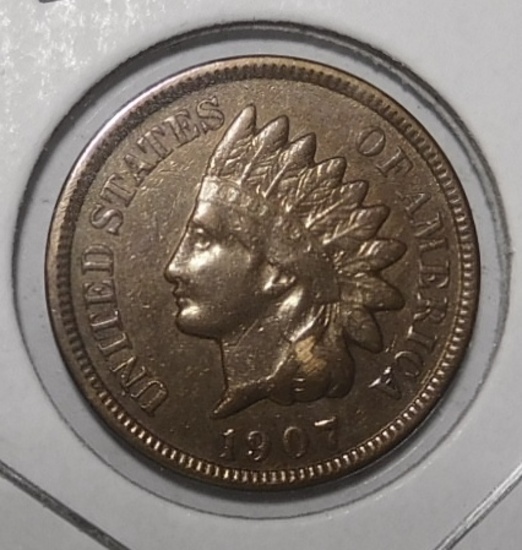 1907 INDIAN CENT AU-58