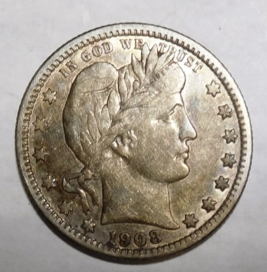 1908 BARBER QUARTER XF-45