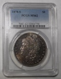 1878-S MORGAN DOLLAR PCGS MS-62