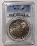 1882-S MORGAN DOLLAR PCGS AU-58