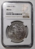 1884-O MORGAN DOLLAR NGC MS-61