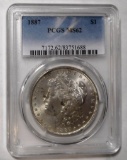 1887 MORGAN DOLLAR PCGS MS-62