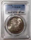 1891-S MORGAN DOLLAR PCGS AU-58