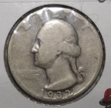 1932-D WASHINGTON QUARTER VG