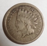 1860 INDIAN HEAD CENT VF