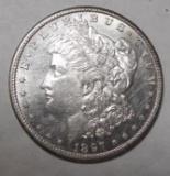 1897-S MORGAN DOLLAR CH BU CLEANED