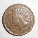 1904 INDIAN HEAD CENT AU-55