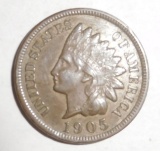 1905 INDIAN HEAD CENT AU-58/UNC