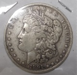 1891-O MORGAN DOLLAR XF