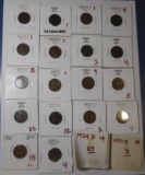 LOT OF TWENTY SIX EARLY SCARCE DATE LINCOLNS GOOD-VF INCL. 1921 UNC (26 COINS)