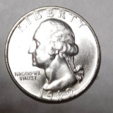 1960-D WASHINGTON QUARTER GEM BU MS-65