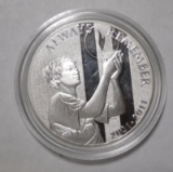 2011 ALWAYS REMEMBER HONOR HOPE PROOF SILVER ROUND