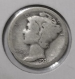 1921-D MERCURY DIME GOOD/AG