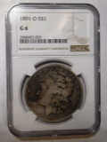 1891 MORGAN DOLLAR NGC GOOD-6