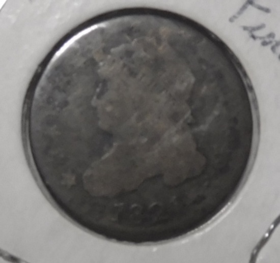 1821 LARGE DATE BUST DIME VG