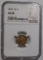 1854 $2.50 QUARTER EAGLE GOLD NGC AU-58