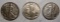 LOT OF 1942, 1945 & 1947 WALKER HALF DOLLARS AU-58 (3 COINS)