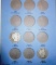 PARTIAL SET OF BARBER HALF DOLLARS AVE. CIRC. (42 COINS)