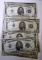 LOT OF THIRTEEN $5.00 SILVER CERTIFICATES VG-AU (13 NOTES)
