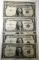 LOT OF SEVEN 1935 $1.00 SILVER CERTIFICATES VG-VF (7 NOTES)