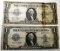 LOT OF TWO 1923 $1.00 SILVER CERTIFICATES (2 NOTES)