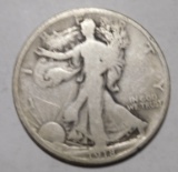 1918-D WALKER HALF DOLLAR G/VG