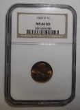 1969-D LINCOLN CENT NGC MS-66 RED