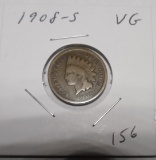 1908-S INDIAN HEAD CENT VG