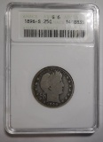 1896-S BARBER QUARTER ANACS GOOD-6