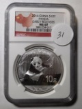 2014 PANDA 10 YEN EARLY RELEASE NGC MS-69