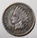 1908-S INDIAN HEAD CENT VF