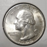 1948-S WASHINGTON QUARTER GEM BU