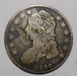 1836 BUST HALF DOLLAR VF