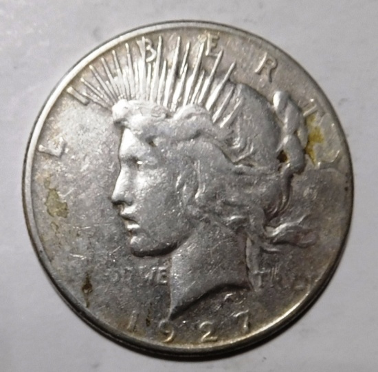 1927-S PEACE DOLLAR VF