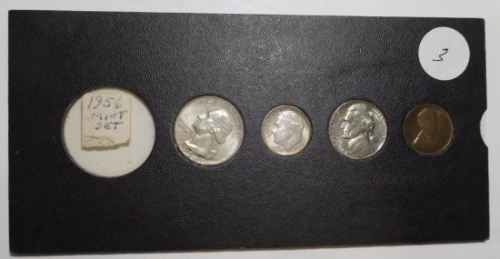 1956 MINT SET IN HOLDER (LESS HALF DOLLAR)