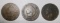 LOT OF 1866, 1876 & 1878 INDIAN CENTS (3 COINS)