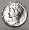 1927-D MERCURY DIME AU-55