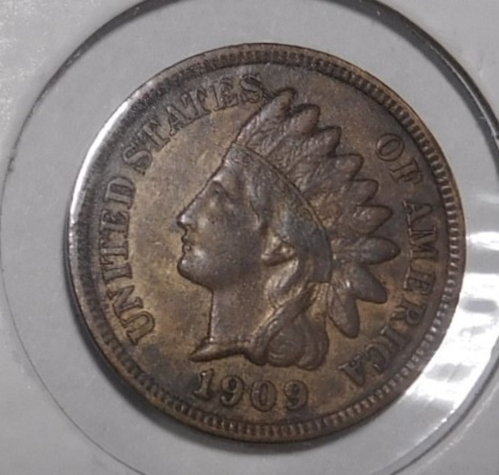 1909 INDIAN CENT VF-30