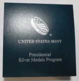 JOHN ADAMS SILVER PEACE & FRIENDSHIP MEDAL IN MINT BOX