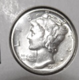 1939-S MERCURY DIME CH BU