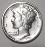 1927-D MERCURY DIME XF-45