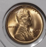 1942 LINCOLN CENT GEM BU