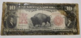 1901 $10.00 LEGAL TENDER NOTE FAIR CONDITION