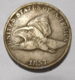 1857 FLYING EAGLE CENT FINE